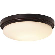 Load image into Gallery viewer, Hampton Bay 15" 225-Watt Oil-Rubbed Bronze LED Flushmount IUY8011L/ORB