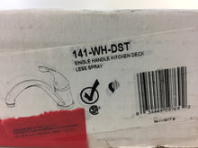 Load image into Gallery viewer, Delta 141-WH-DST Collins Lever Single-Handle Standard Kitchen Faucet in White