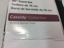 Load image into Gallery viewer, Delta 79730-RB Cassidy 30 in. Towel Bar in SpotShield Venetian Bronze