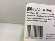 Load image into Gallery viewer, Glacier Bay 262A-1327H2 Mandouri Series 24" Double Towel Bar in Bronze