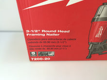 Load image into Gallery viewer, Milwaukee 7200-20 3-1/2 in. Full Round Head Framing Nailer