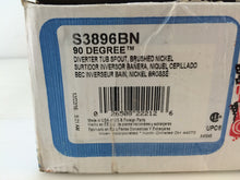 Load image into Gallery viewer, Moen S3896BN 90-Degree Diverter Tub Spout in Brushed Nickel