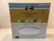Load image into Gallery viewer, Hampton Bay 54075341 16" White Round LED Flushmount Ceiling Light 1000236729