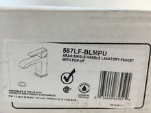Load image into Gallery viewer, Delta Faucet 567LF-BLMPU Ara Single Handle Bathroom Faucet, Matte Black