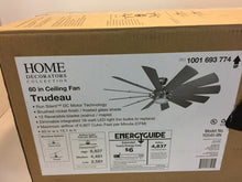 Load image into Gallery viewer, HDC YG545-BN Trudeau 60 in. LED Indoor Brushed Nickel Ceiling Fan 1001693774
