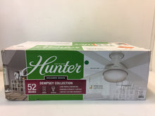 Load image into Gallery viewer, Hunter 59242 Dempsey 52" Low Profile LED Indoor Fresh White Ceiling Fan