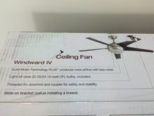 Load image into Gallery viewer, Home Decorators 99963 Windward IV 52" Ceiling Fan Brushed Nickel 458301