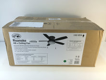 Load image into Gallery viewer, Hampton Bay YG216-NI Roanoke 48" Indoor Outdoor Iron Ceiling Fan 160854