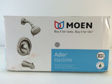 Load image into Gallery viewer, MOEN 82613SRN Adler 4-Spray Tub and Shower Faucet w/ Valve, Brushed Nickel