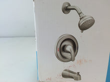 Load image into Gallery viewer, MOEN 82613SRN Adler 4-Spray Tub and Shower Faucet w/ Valve, Brushed Nickel