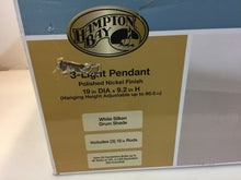 Load image into Gallery viewer, Hampton Bay 19714-000 3-Light Cascading Ring Polished Nickel Pendant 1001392694