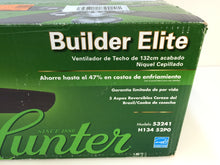 Load image into Gallery viewer, Hunter Builder 53241 Elite 52" Indoor Brushed Nickel Ceiling Fan