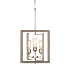 Load image into Gallery viewer, Home Decorators Palermo Grove 3-Light Antique Nickel Pendant 7921HDCANDI