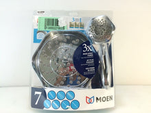 Load image into Gallery viewer, MOEN 21005 Refresh 7-Spray Hand Shower and 9" Shower Head Combo Kit in Chrome