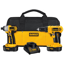 Load image into Gallery viewer, DEWALT DCK235C 18V NiCd Cordless Drill/Driver and Impact Driver Combo Kit