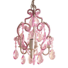 Load image into Gallery viewer, Tadpoles 3-Light Pink Sapphire Mini Chandelier CCHAPL004