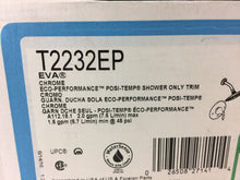 Load image into Gallery viewer, MOEN T2232EP Eva Posi-Temp 1-Handle Rain Shower Only Faucet Trim Kit, Chrome