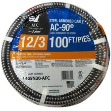 Load image into Gallery viewer, AFC Cable Systems 12/3 x 100 ft. BX/AC-90 Armored Electrical Cable 1405N30-AFC