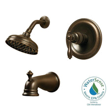 Load image into Gallery viewer, Pegasus 874W-1296H Estates 1-Handle 1-Spray Shower Faucet Heritage Bronze