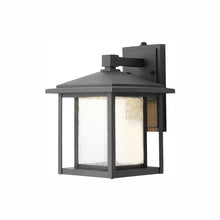 Load image into Gallery viewer, HDC KB 06304-DEL Black Seeded Glass Dusk to Dawn Wall Lantern Sconce 1002067336