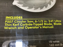 Load image into Gallery viewer, Ryobi P507 ONE+ 18-Volt 6-1/2 in. Cordless Circular Saw, Tool Only