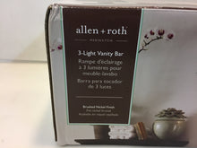 Load image into Gallery viewer, allen+roth VBS271-3BNK Merington 3-Light 21.5" Brushed Nickel Vanity Bar 36749