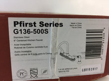 Load image into Gallery viewer, Pfister G136-500S Pfirst Series 2-Handle Standard Kitchen Faucet Stainless Steel