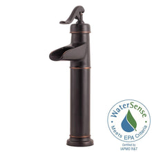 Load image into Gallery viewer, Pfister LG40-YP0Y Ashfield 1-Hole 1-Handle Vessel Bath Faucet, Tuscan Bronze
