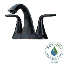 Load image into Gallery viewer, Pfister LF-048-PDYY Pasadena 4" Centerset 2-Handle Bath Faucet, Tuscan Bronze