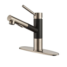 Load image into Gallery viewer, KRAUS KPF-1750 Geo Axis Pull-Out Kitchen Faucet, Stainless Steel Black Onyx