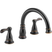 Load image into Gallery viewer, Delta 37984-OB Porter 2-Handle Deck-Mount Roman Tub Faucet, Oil-Rubbed Bronze