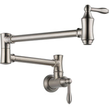 Load image into Gallery viewer, Delta 1177LF Wall Mount Pot Filler Faucet, Chrome