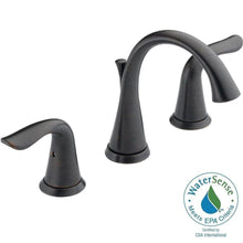 Load image into Gallery viewer, Delta 3538-RBMPU-DST Lahara 8" Widespread Bath Faucet w/ Metal Drain Assembly