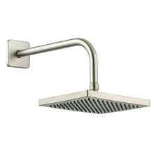 Load image into Gallery viewer, Glacier Bay 58008-0604 1-spray 8" Square Showerhead w/ 12" Arm, Brushed Nickel