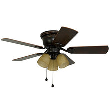Load image into Gallery viewer, Harbor Breeze 41239 Centreville 42" Oil-Rubbed Bronze Flush Mount Ceiling Fan
