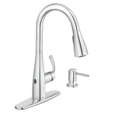 Load image into Gallery viewer, MOEN 87014EWC Essie Touchless 1-Handle Pull-Down Sprayer Kitchen Faucet Chrome