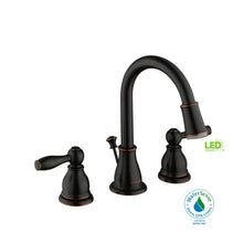 Load image into Gallery viewer, Glacier Bay HD67817W-6027D Mandouri 8" Widespread LED Bathroom Faucet Bronze