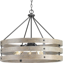 Load image into Gallery viewer, Progress Lighting Gulliver 5-Light Graphite Drum Pendant P500090-143