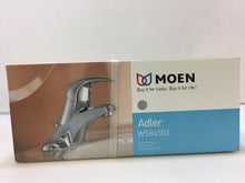 Load image into Gallery viewer, MOEN WS84503 Adler 4 in. Centerset 1-Handle Low-Arc Bathroom Faucet in Chrome