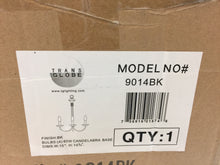 Load image into Gallery viewer, Trans Globe Lighting Cabernet Collection 4-Light Black Chandelier 9014BK