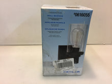 Load image into Gallery viewer, Kichler 37376 Barrington 4.49" 1-Light Distressed Black Wood Wall Sconce 616055
