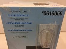 Load image into Gallery viewer, Kichler 37376 Barrington 4.49" 1-Light Distressed Black Wood Wall Sconce 616055