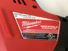 Load image into Gallery viewer, Milwaukee 2625-20 M18 18V Li-Ion Cordless Hackzall Reciprocating Saw Tool-Only