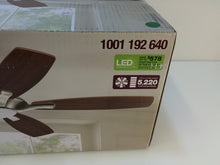 Load image into Gallery viewer, Home Decorators 14425 Petersford 52" LED Brushed Nickel Ceiling Fan 1001192640