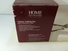 Load image into Gallery viewer, Home Decorators 14425 Petersford 52" LED Brushed Nickel Ceiling Fan 1001192640