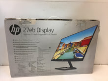 Load image into Gallery viewer, HP 27eb X3W27AA 27 Inch LED LCD HDMI Display Monitor Black, NOB