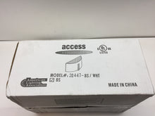 Load image into Gallery viewer, Access Lighting Prong 2 Light Brushed Steel with Sconce White Shade 20447-BS/WHT