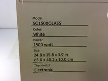 Load image into Gallery viewer, MILL SG1500GLASS 1500-Watt Glass Convection Portable Heater with Fan