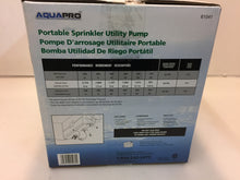 Load image into Gallery viewer, AquaPro 61041 1/2 HP Portable/Transfer Utility Pump