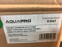 Load image into Gallery viewer, AquaPro 61041 1/2 HP Portable/Transfer Utility Pump